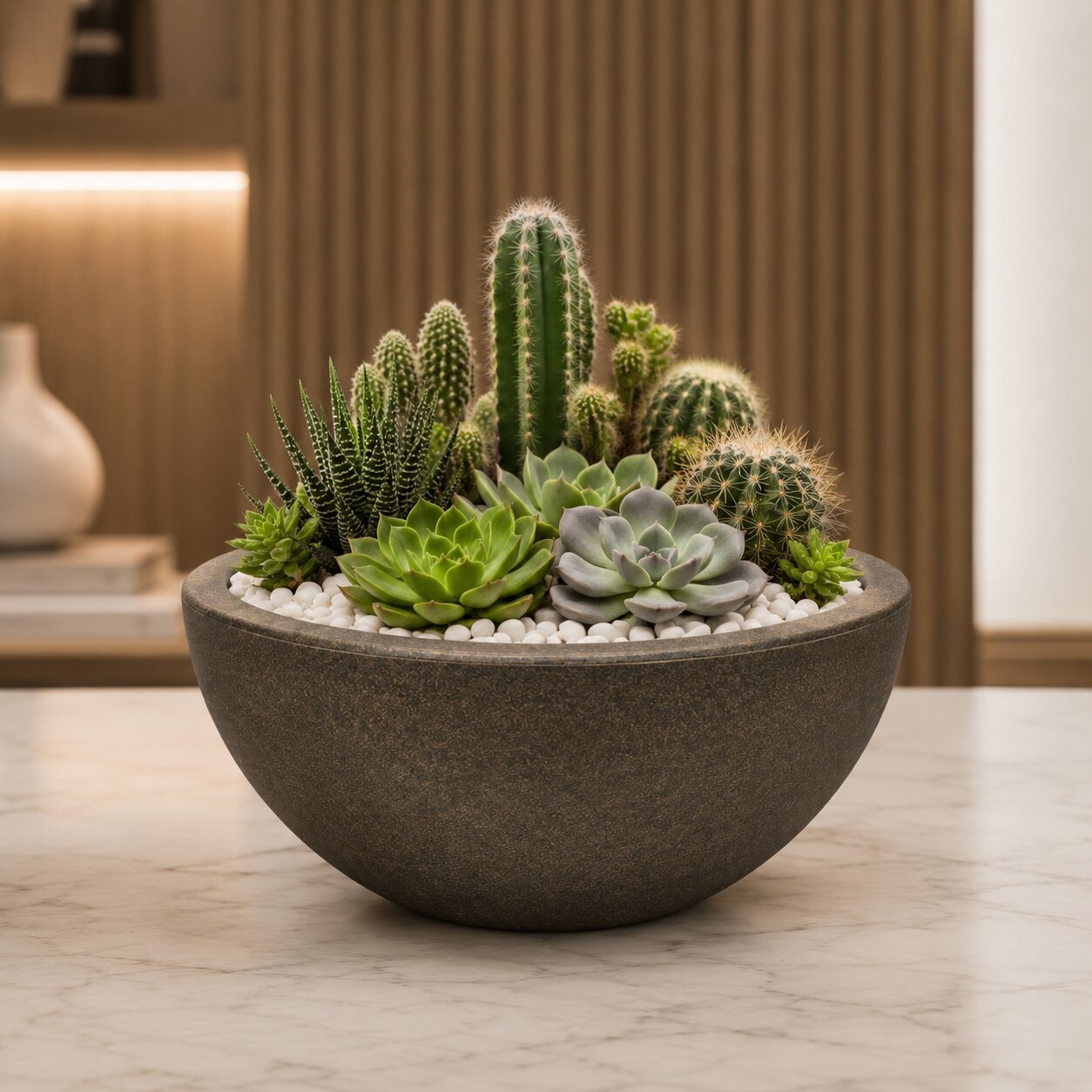 Bacia 14x32x15cm — vaso de polietileno Mirage Decor