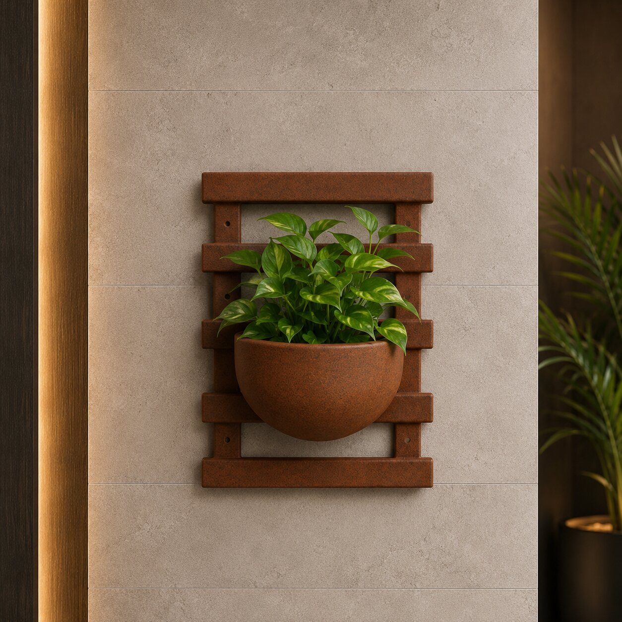 Treliça p/ Jardim Vertical 60x40cm — vaso de polietileno Mirage Decor