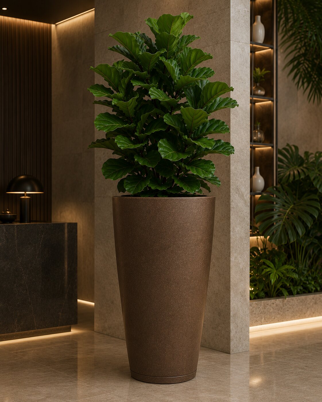 Vaso Cônico 76x44x29cm — vaso de polietileno Mirage Decor